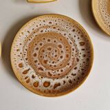 Set of 8 dessert plates plus a Niderviller Fauve model dish