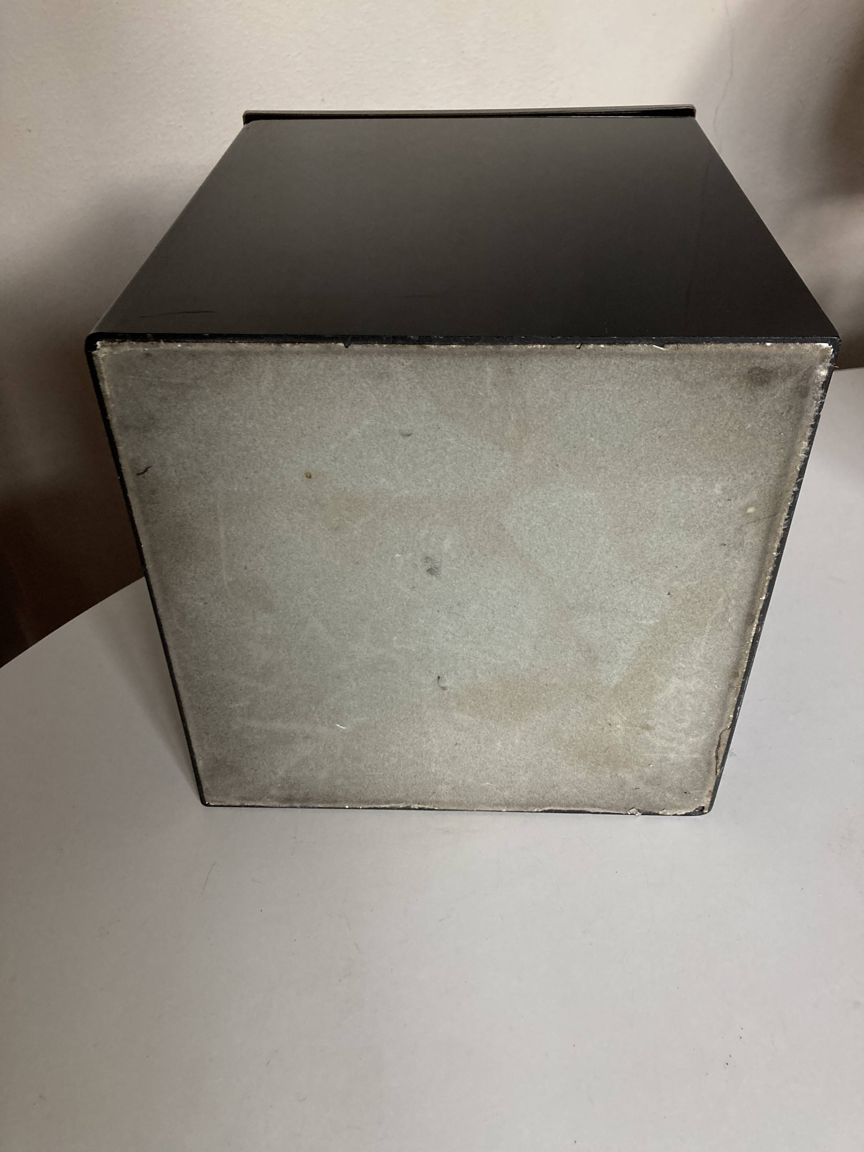 Christian Dior Maison 1970 Black Lucite Waste Paper Basket