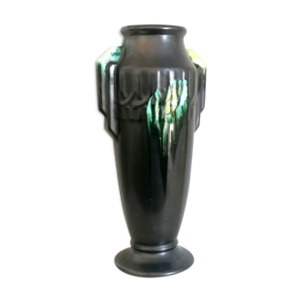 Art deco vase earthenware airain thulin
