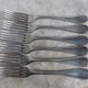 Six spoons, six forks, a ladle Christofle beaded style