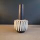 Austrian vase from the 50s-60s with raffia weaving.