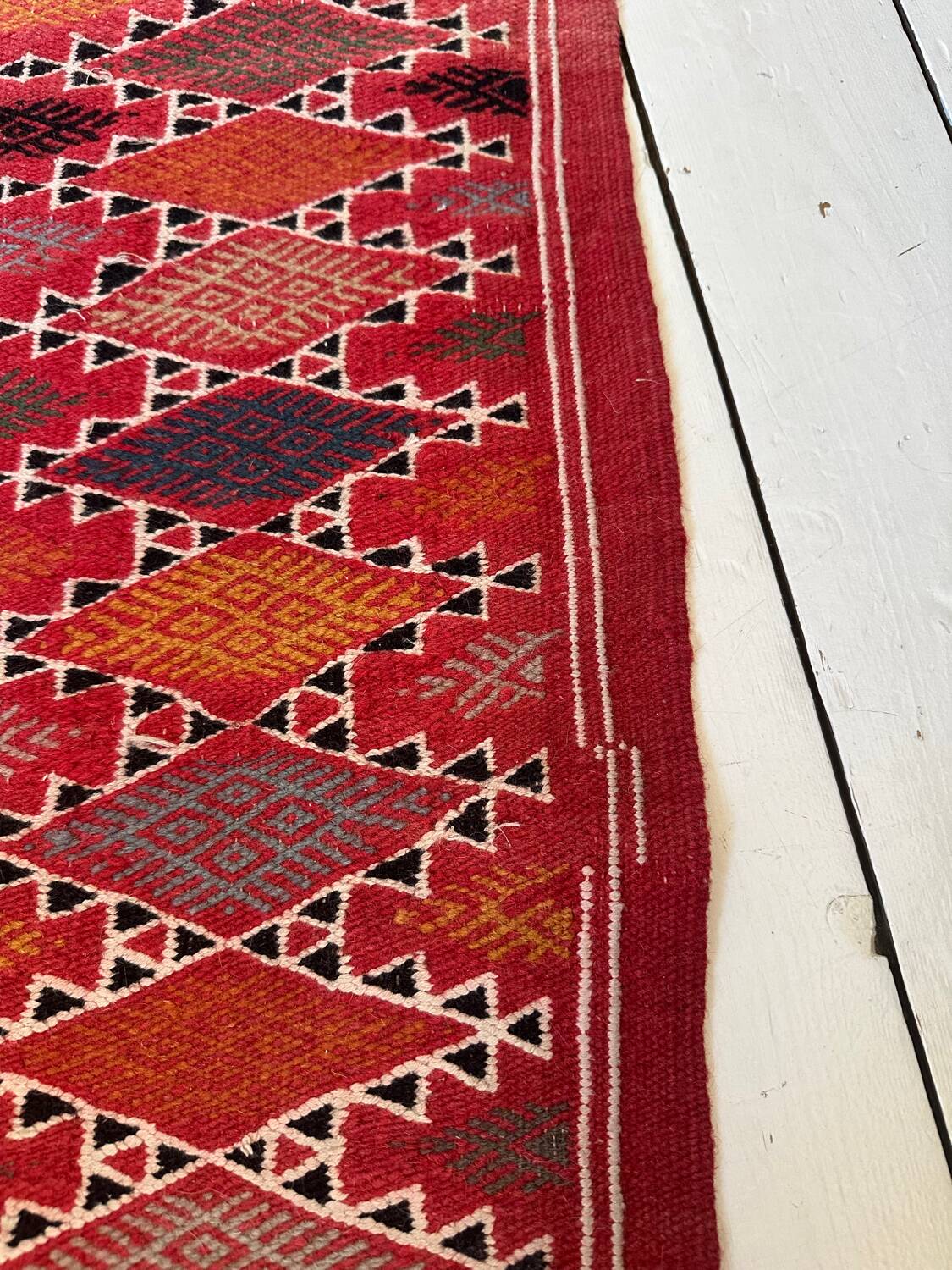 Vintage handmade kilim rug 113x200