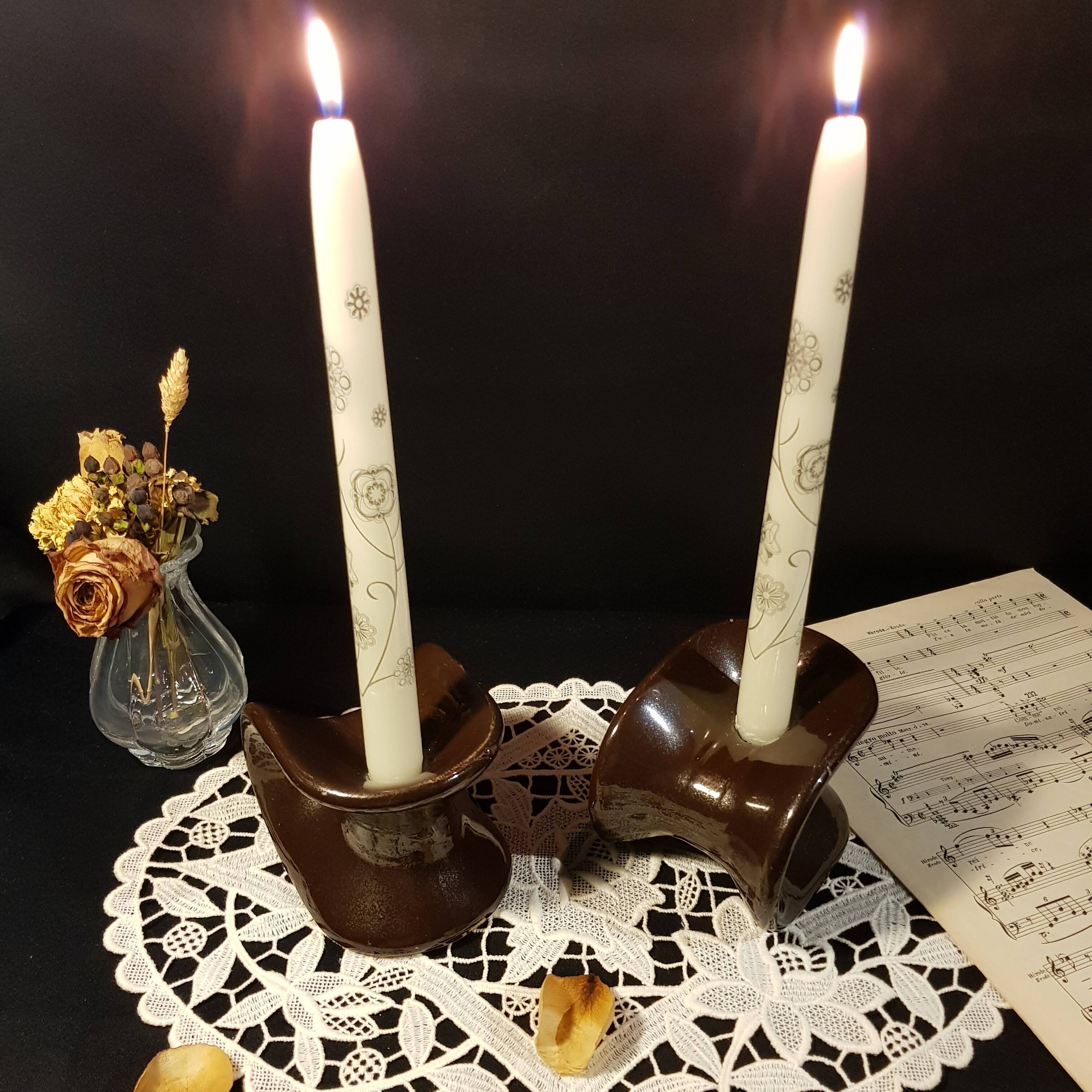 Duo of diverted candlesticks