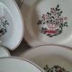 Assiettes HBCM Creil Monterau modèle Agnès