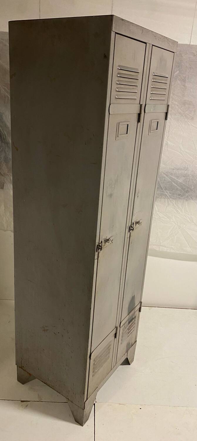 Industrial metal locker room