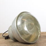 Glass industrial hanging lamp