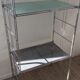 Vintage stainless steel shelf from the 70s