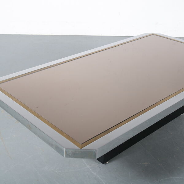 Table basse des années 1970 par Belgo Chrom, Belgique