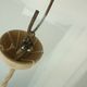 Ceiling light suspension in mother-of-pearl and wood Ø 40 cm