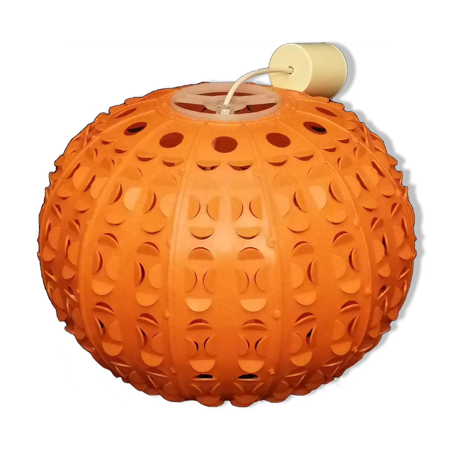 Year 70 suspension in orange plastic