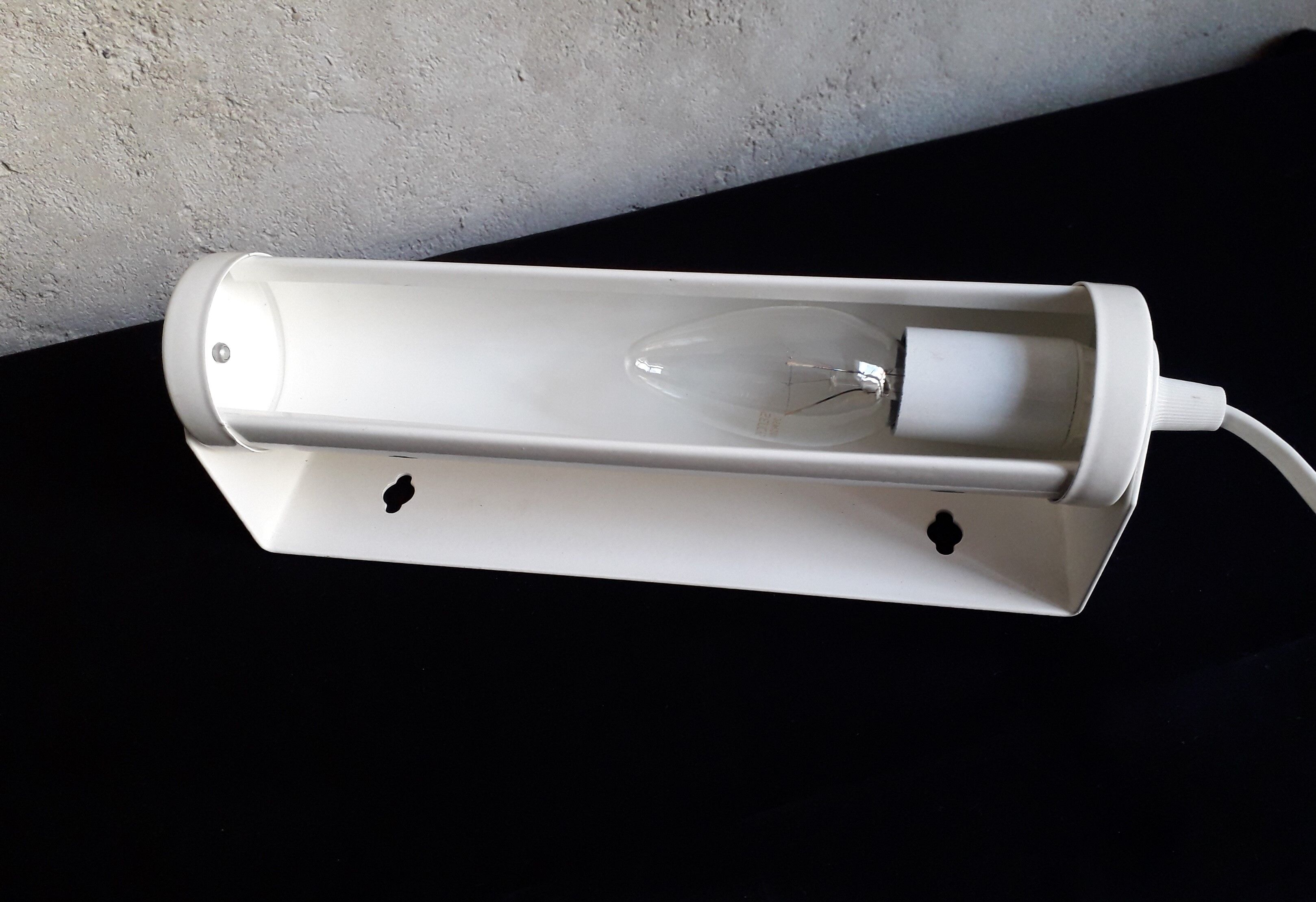 Vintage "roll" wall lamp