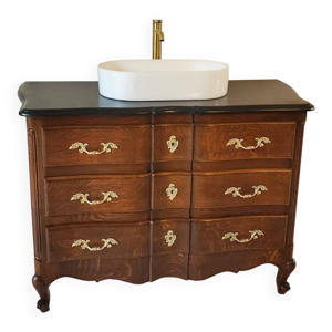 Meuble vasque chêne