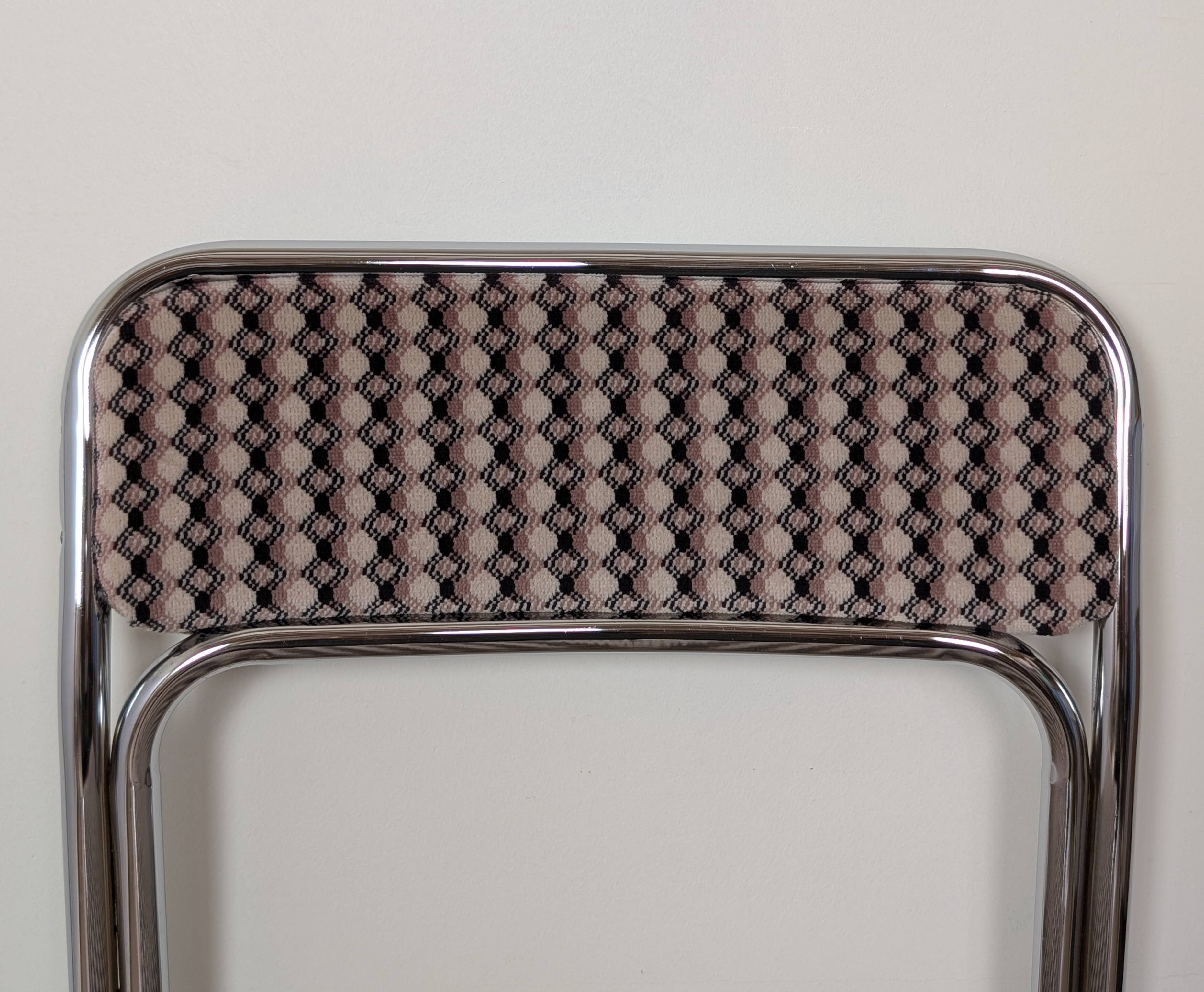 Chaise métal chromé