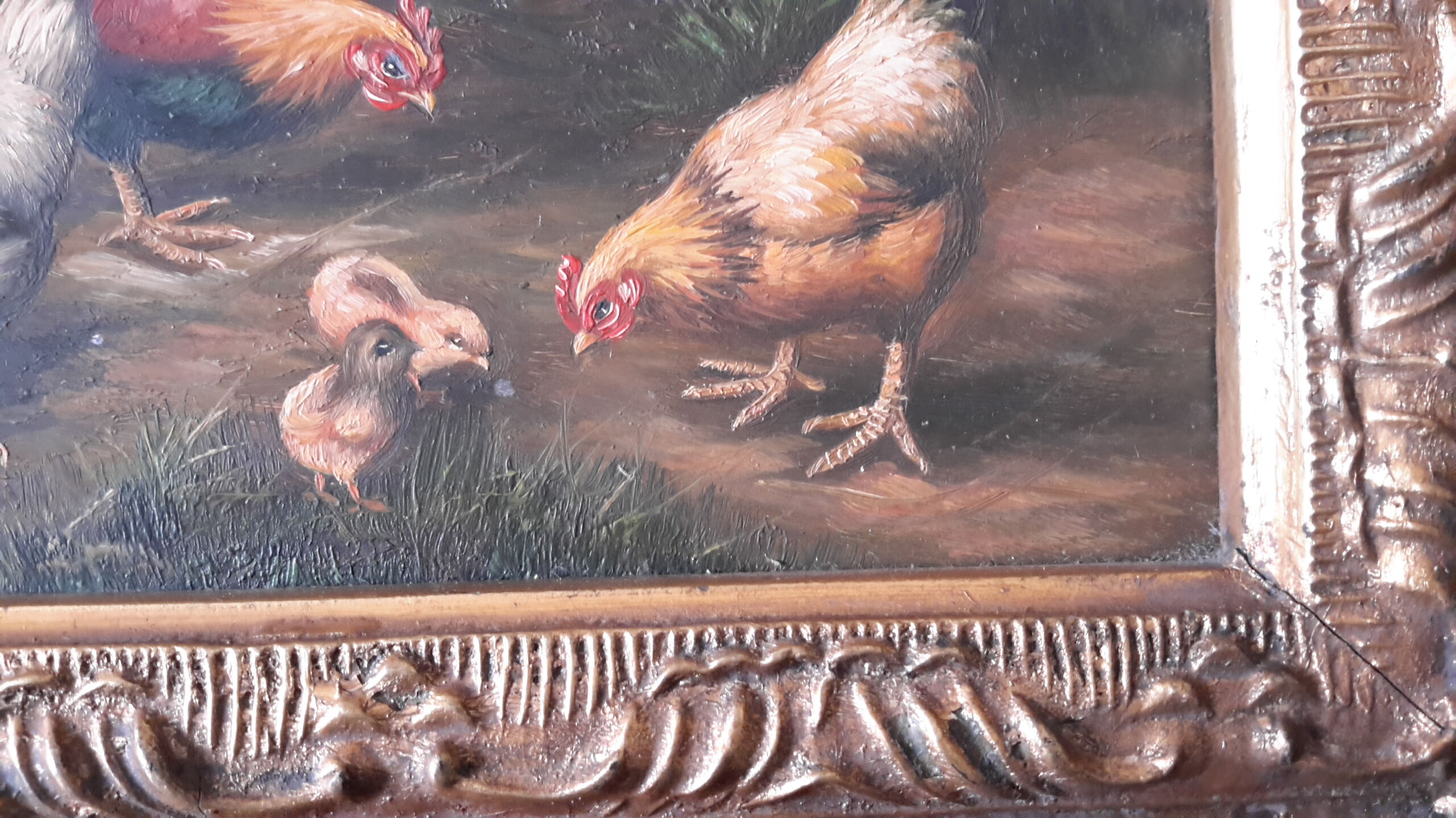 Oil on panel late 18th early 19th