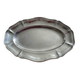 Plat en métal argenté ercuis