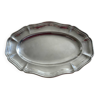 Plat en métal argenté ercuis
