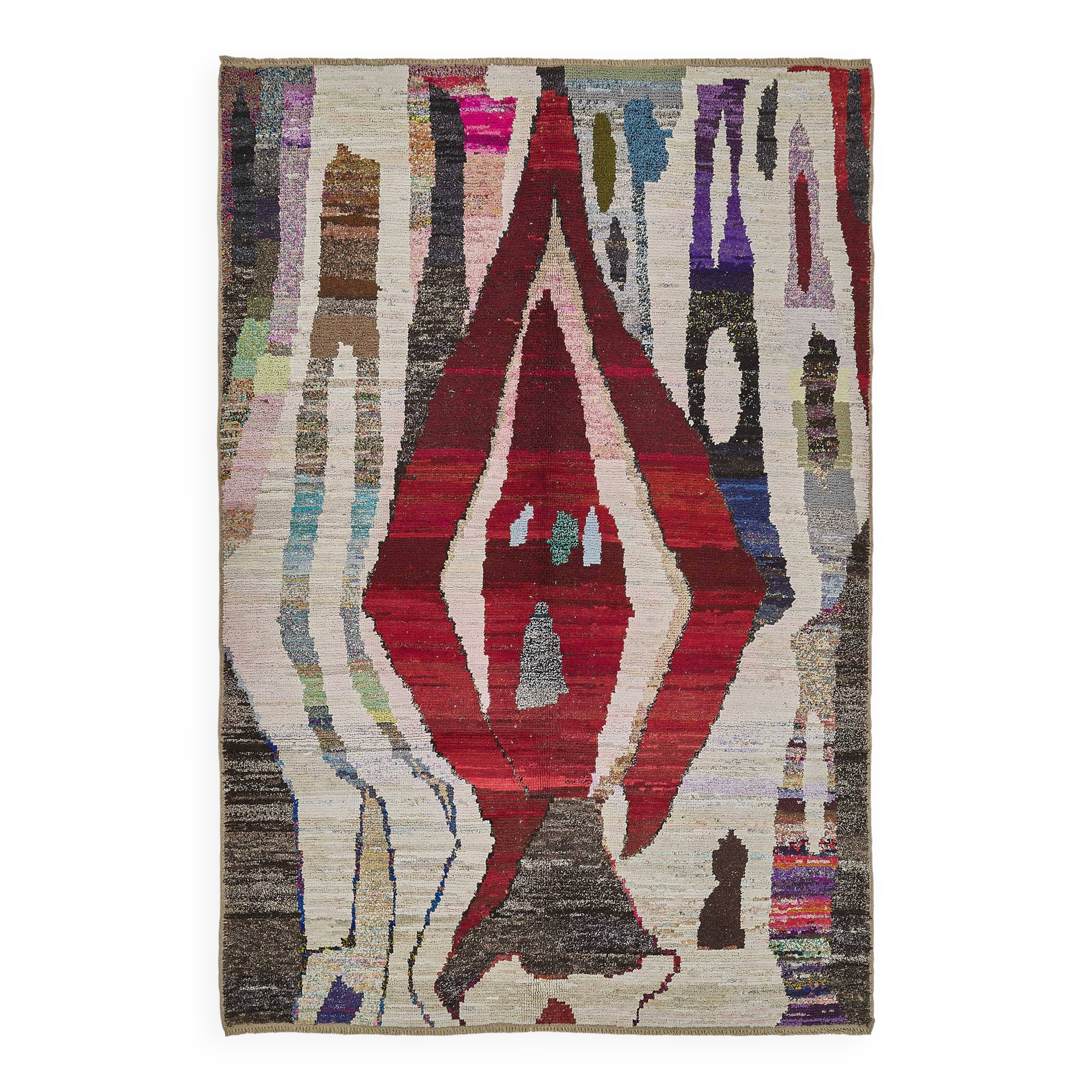 Handwoven Turkish Recycled Boho Rug 195 cm x 290 cm