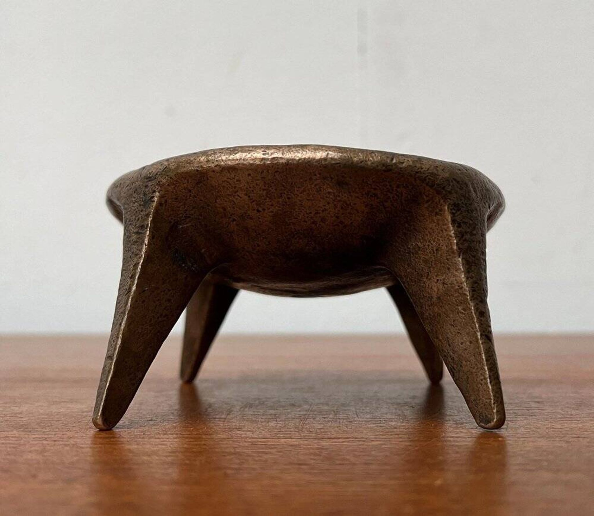 Bougeoir Brutaliste du Milieu du Siècle en Bronze, années 1960