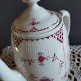 White teapot with rose pattern, Erica model by Franciscan, England