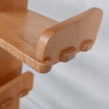 Brutalist oak mid-century dutch shelf