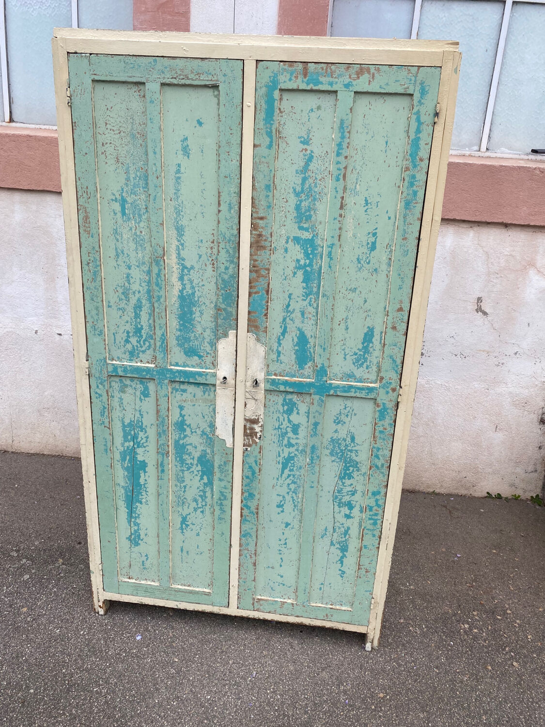 Wooden workshop locker