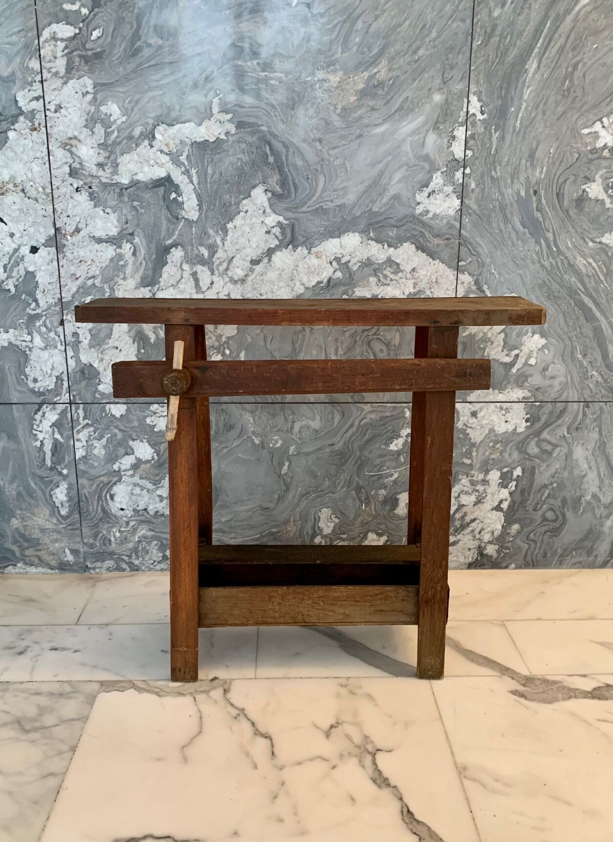 Small wooden workbench