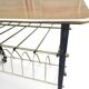 Vintage 1950s magazine table in metal and formica.