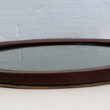 Oval wall frame in wood marquetry