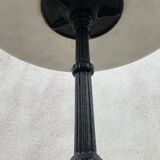 Round bistro table in white marble