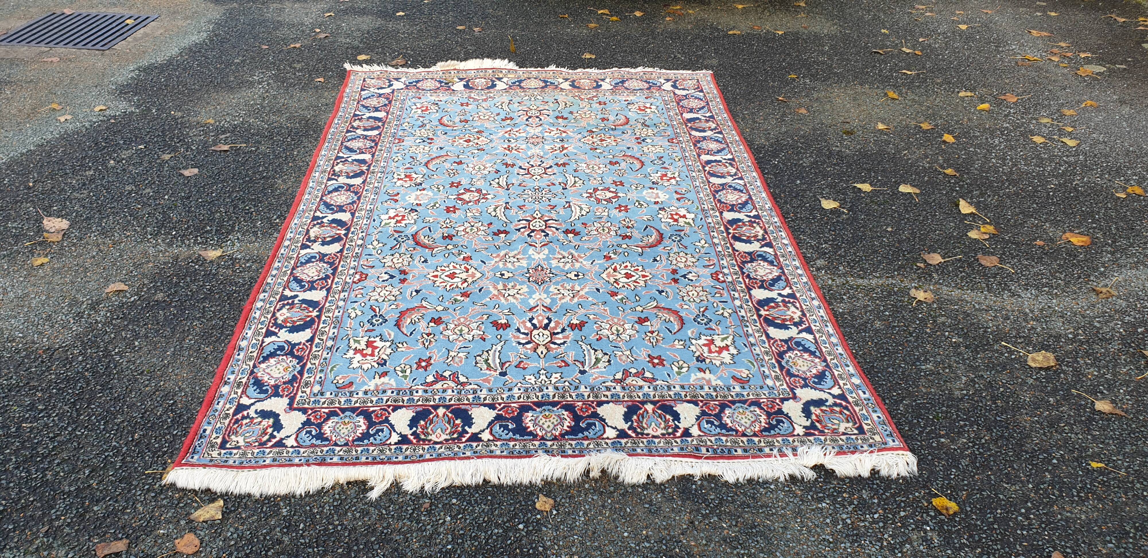 Royal blue oriental rug
