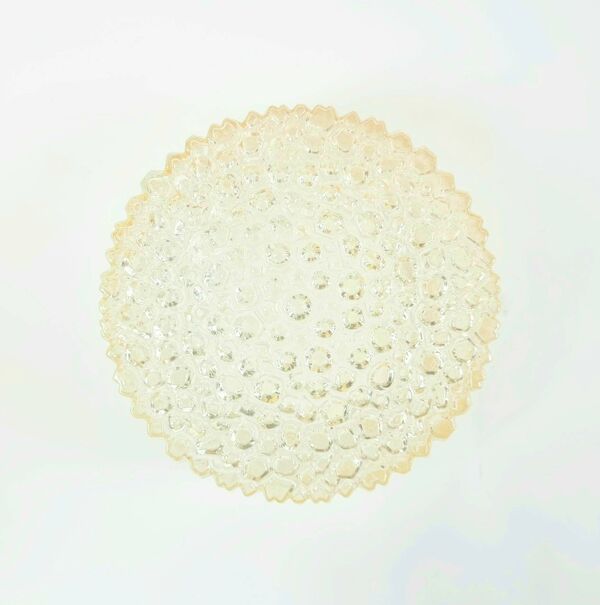 Plafonnier en verre ambré à bulles, style Mid-Century, par H. Tynell pour Limburg, années 1970
