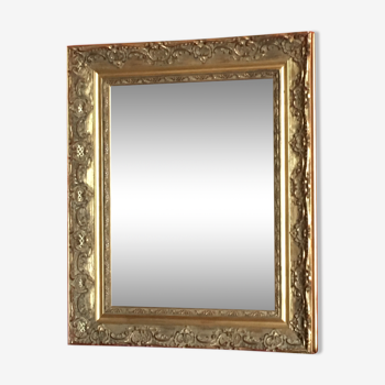 Miroir doré à la feuille 46x56cm