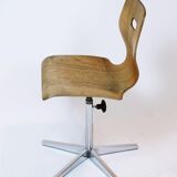 Swiss made height adjustable childrens school chair by Embru, 1960