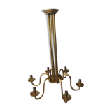 Classic antique chandelier with six lampshades