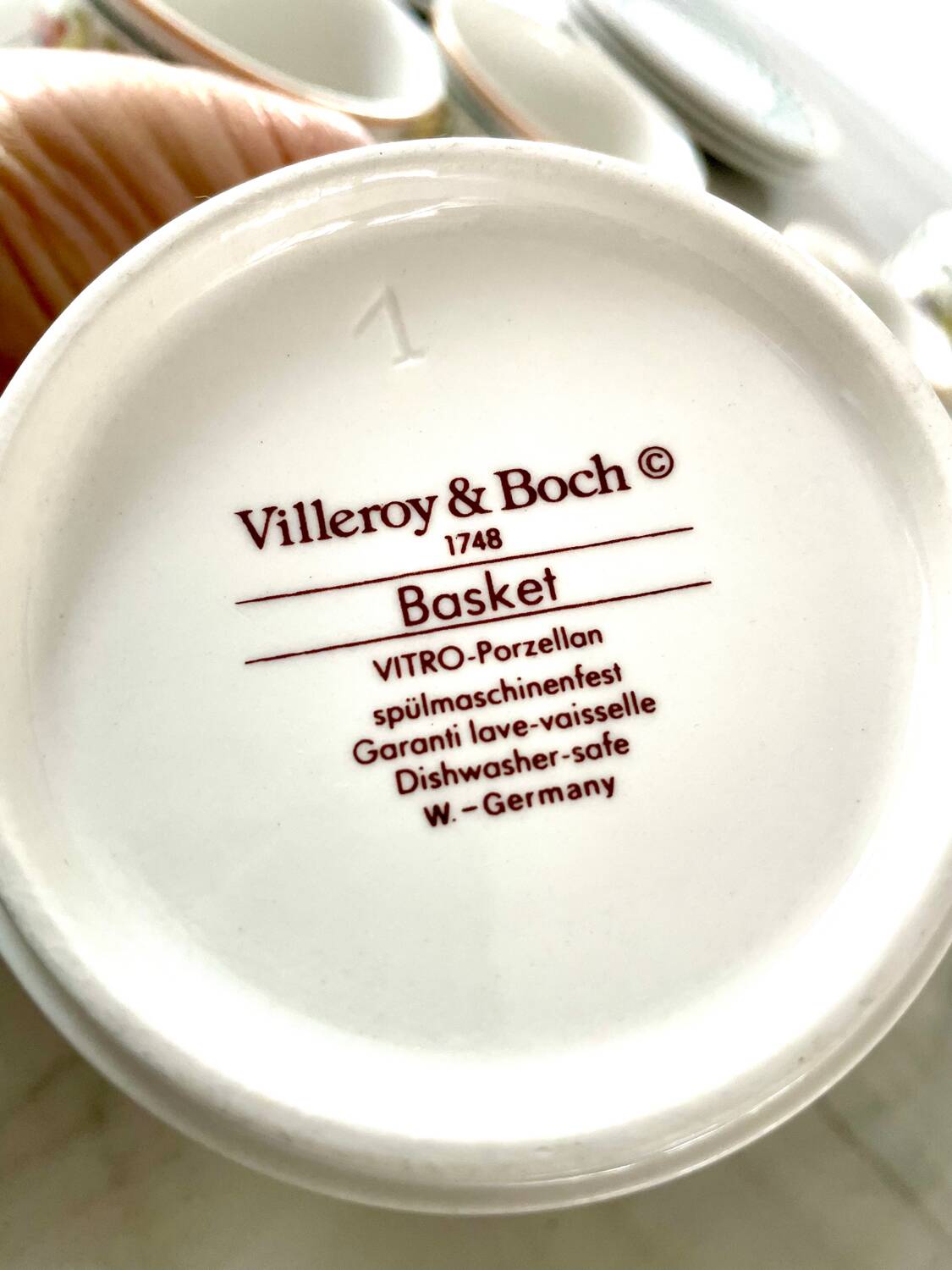 Villeroy Boch Basket Tea and Coffee Set 20 pieces