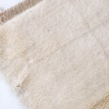 Moroccan Berber carpet blessed ouarain ecru plain 170x110cm