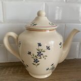 Sarreguemines earthenware teapot