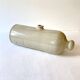 Old horizontal glazed stoneware hot water bottle, late 19th century.