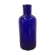 Large blue pharmaceutical vial