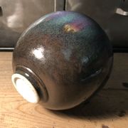 Vase en céramique émaillé signé Anne Marie Donaint Merlimont