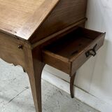 20th century slant-front desk in solid cherry wood