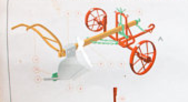 Affiche ''Outils pour la grille au sol'' éducatif 1952