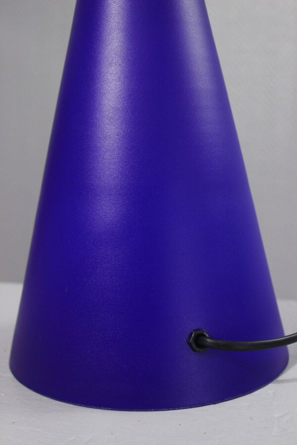 SCE pour Habitat lampe ''Teepee'' bleue 35cm design post-moderne 1990s