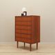 Teak chest of drawers, Danish design, 1970s, production: Denmark