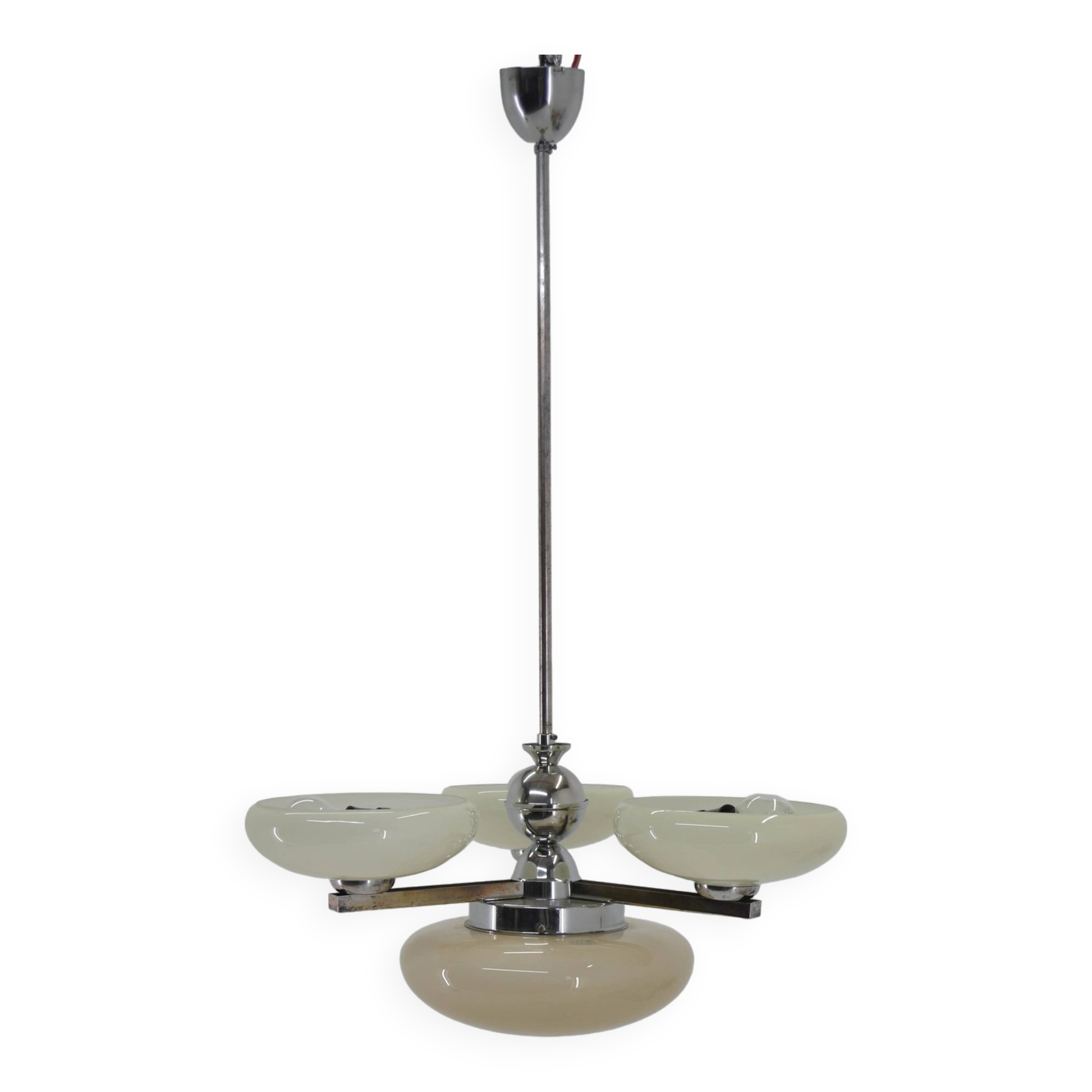Lustre Art Déco, Tchécoslovaquie, années 1940