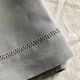 Antique sheet in pure linen yarn dyed in rain gray