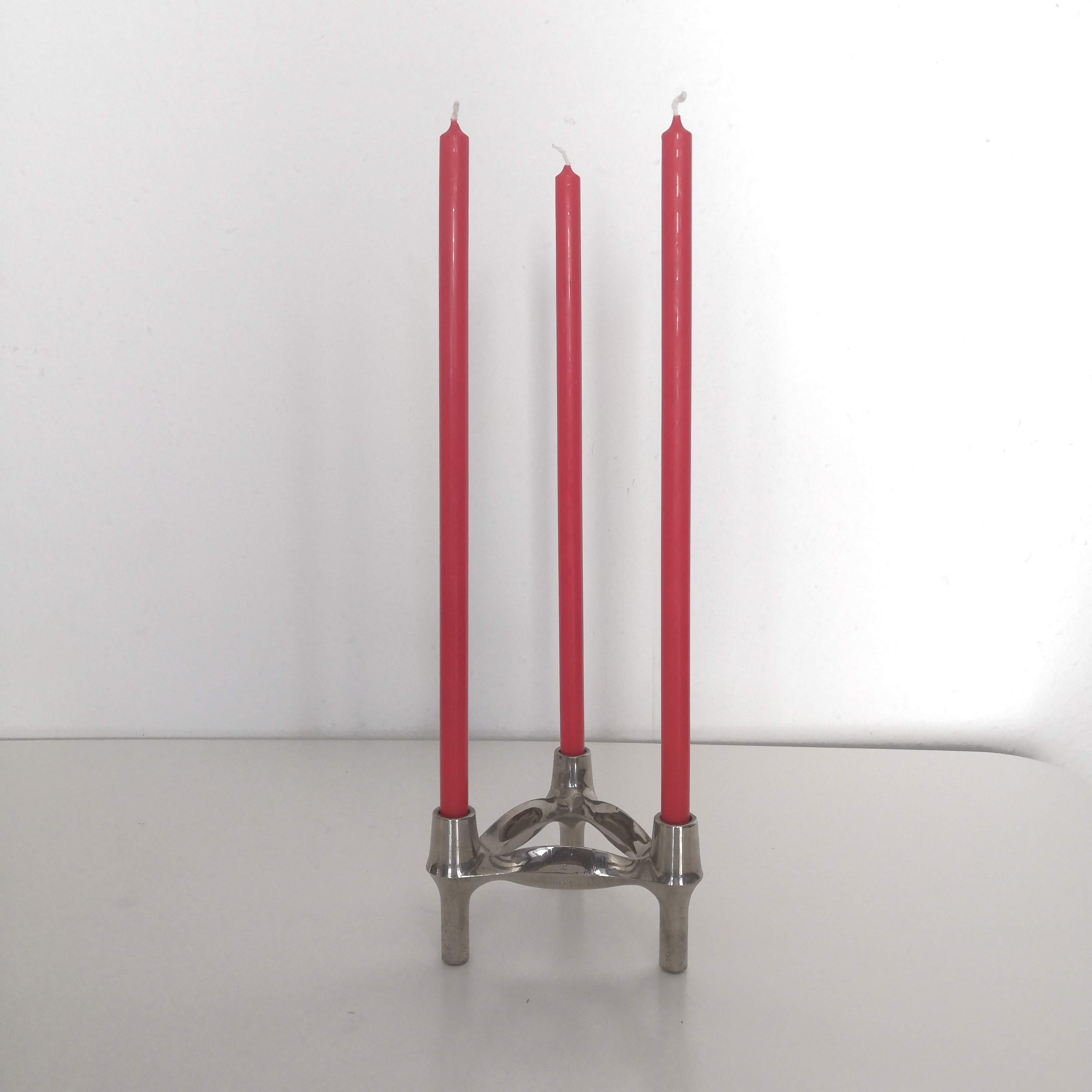 Set of 3 Nagel BMF candle holders