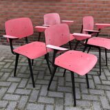Set of 4 Friso Kramer Revolt chairs first edition with armrests