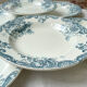 6 assiettes creuses vintage terre de fer clairefontaine modèle "pavot"