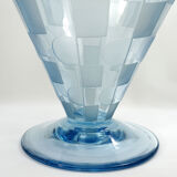 French art deco large conic glass vase, 1920